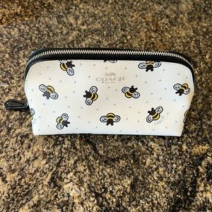 Coach bumblebee make up bag never used